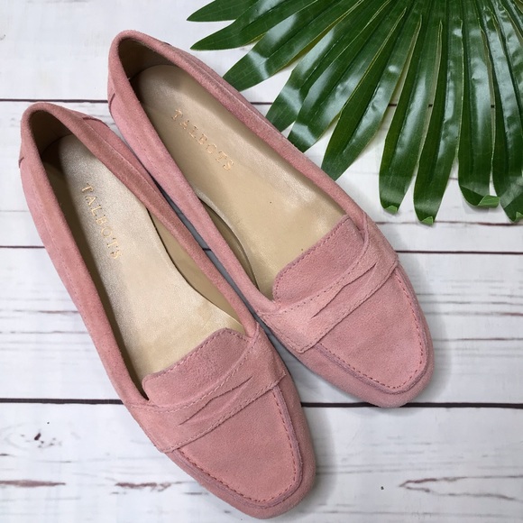 Talbots Shoes - •Talbots• sz 7.5 pink suede loafers